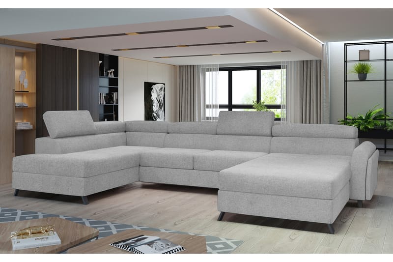 Josette U-sofa med Chaiselong Højre - Beige - Møbler - Sofaer - U Sofa