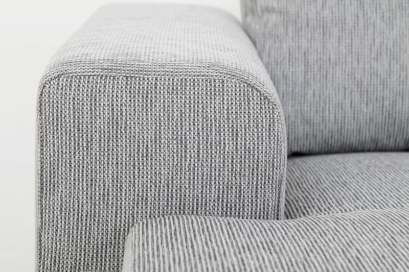 Link 4-personers Højrevendt U-formet Sofa med Divan og Chaiselong i Stof - Lysegrå - Møbler - Sofaer - U Sofa