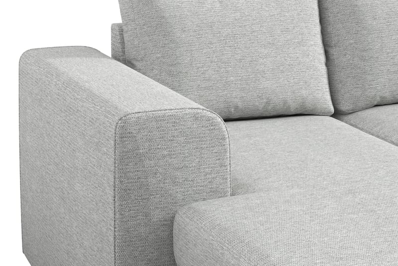 Link 4-personers Højrevendt U-formet Large Sofa med Divan og Chaiselong i Stof - Lysegrå - Møbler - Sofaer - U Sofa