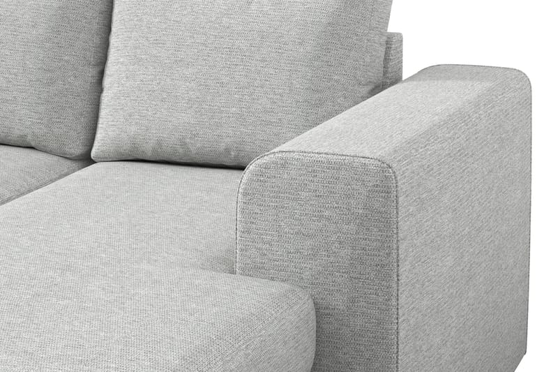 Link 4-personers Venstrevendt U-formet Sofa med Divan og Chaiselong i Stof - Lysegrå - Møbler - Sofaer - U Sofa