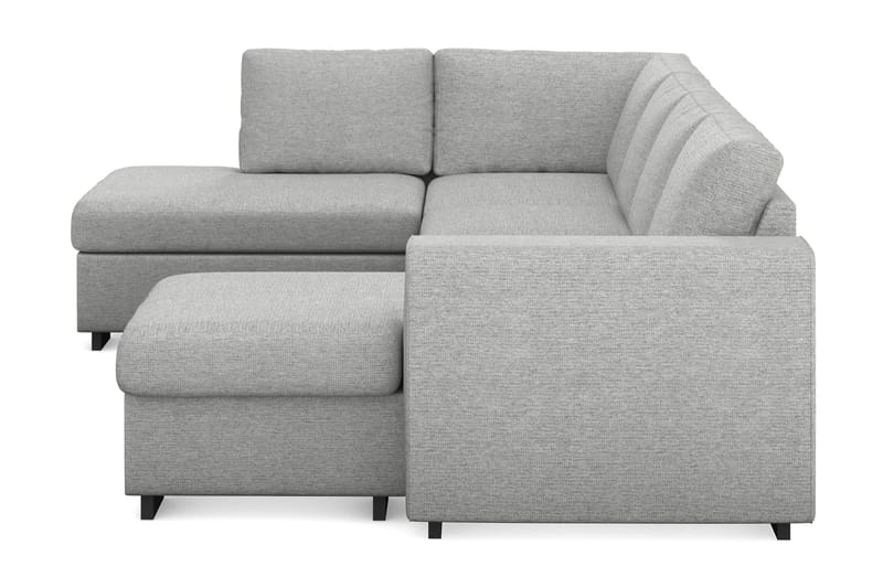 Link 4-personers Venstrevendt U-formet Large Sofa med Divan og Chaiselong i Stof - Lysegrå - Møbler - Sofaer - U Sofa
