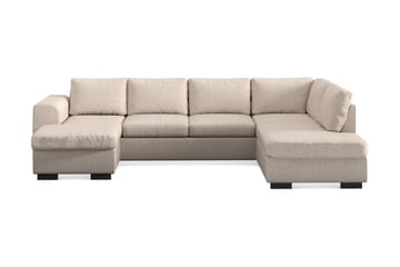 Link 4-personers Højrevendt U-formet X-Large Sofa med Divan og Chaiselong i Stof