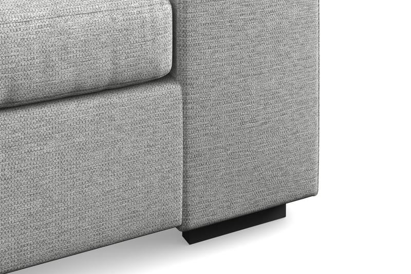 Link 5-personers Højrevendt U-formet XX-Large Sofa med Divan og Chaiselong i Stof - Lysegrå - Møbler - Sofaer - U Sofa