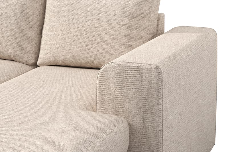 Link 5-personers Venstrevendt U-formet XX-Large Sofa med Divan og Chaiselong i Stof - Beige - Møbler - Sofaer - U Sofa