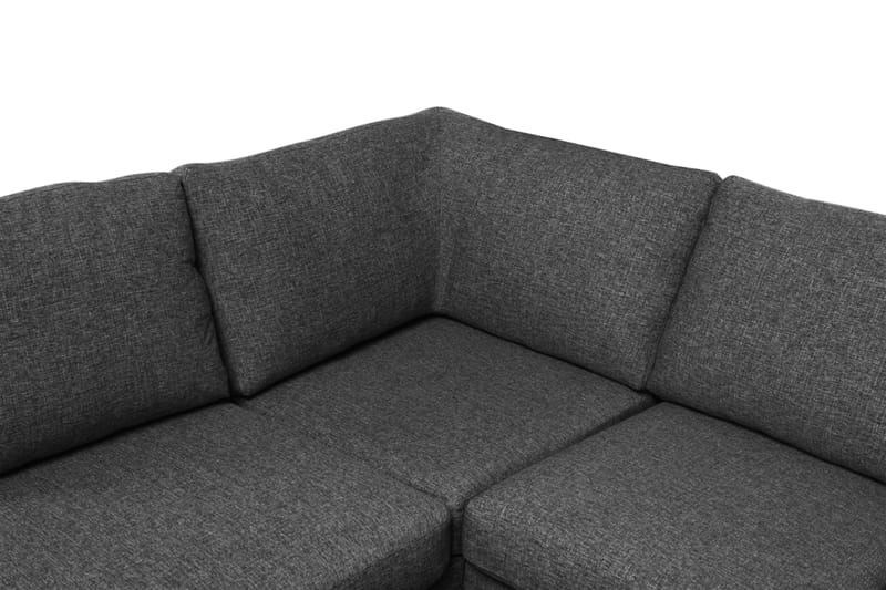 Memphis 4-personers Venstrevendt U-formet Sofa med Divan og Chaiselong i Stof - Mørkegrå - Møbler - Sofaer - U Sofa