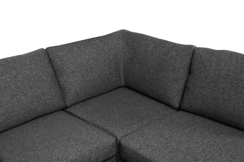 Memphis 4-personers Højrevendt U-formet Sofa med Divan og Chaiselong i Stof - Mørkegrå - Møbler - Sofaer - U Sofa