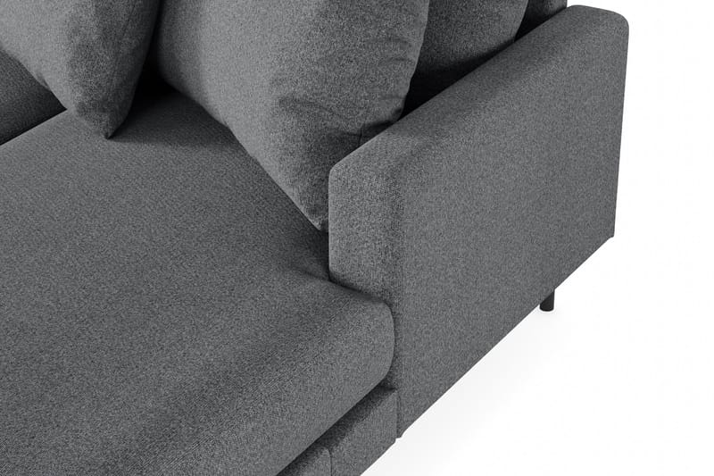 Menard 4-personers Venstrevendt Stor U-formet Dyb Sofa med Divan og Chaiselong i Stof - Mørkegrå - Møbler - Sofaer - U Sofa