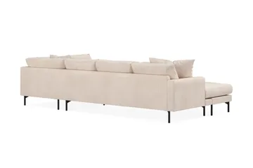 Menard 4-personers Højrevendt Stor U-formet Dyb Sofa med Divan og Chaiselong i Manchester - Beige - Møbler - Sofaer - U Sofa
