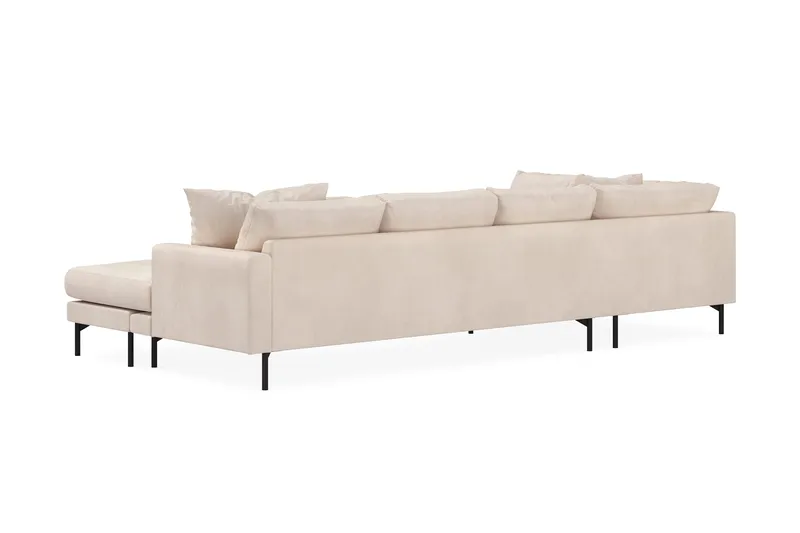 Menard 4-personers Venstrevendt U-formet Large Sofa med Divan og Chaiselong i Manchester - Beige - Møbler - Sofaer - U Sofa
