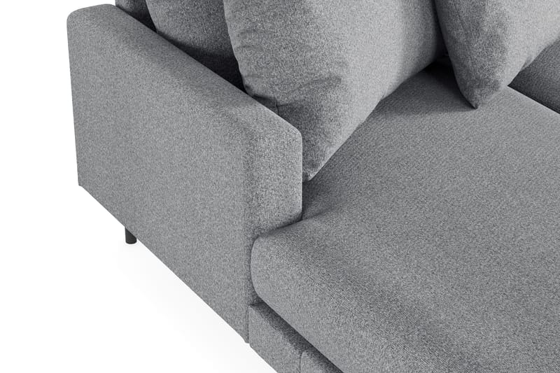 Menard 4-personers Højrevendt Stor U-formet Dyb Sofa med Divan og Chaiselong i Stof - Grå - Møbler - Sofaer - U Sofa