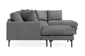 Menard 4-personers Højrevendt Stor U-formet Dyb Sofa med Divan og Chaiselong i Stof - Mørkegrå - Møbler - Sofaer - U Sofa