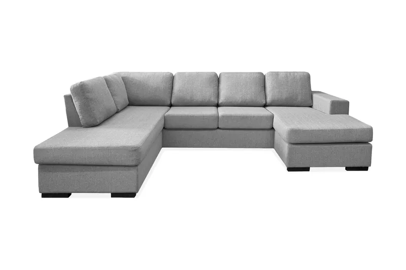 Nebraska U-sofa med Chaiselong Højre, Lysegrå