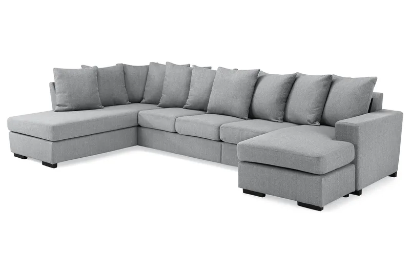 Nebraska U-sofa Venstre Løse Puder - Lysegrå - Møbler - Sofaer - U Sofa