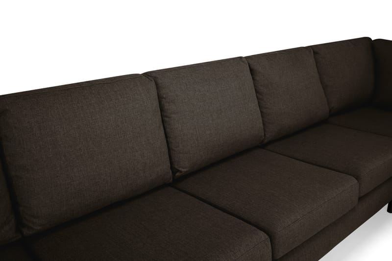 Nordic U-sofa Large med Chaiselong Venstre - Brun - U Sofa