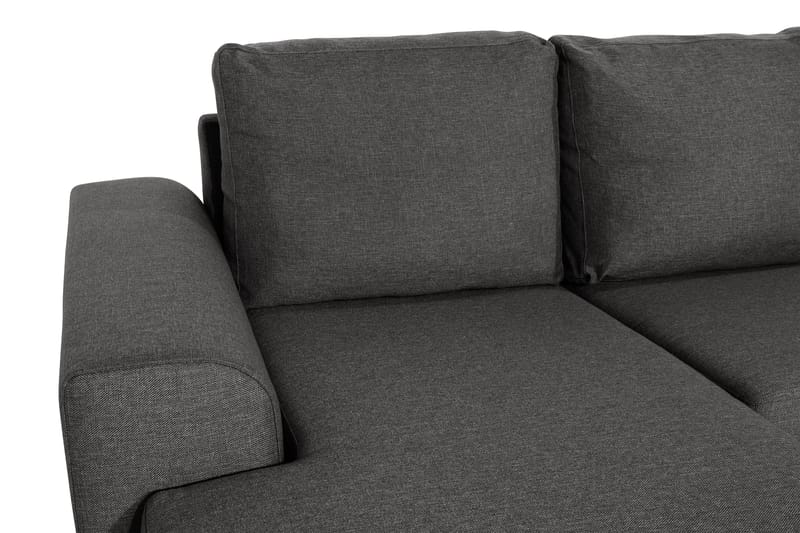 Ocean 4-personers Højrevendt U-formet Large Sofa med Divan og Chaiselong i Stof - Mørkegrå - Møbler - Sofaer - U Sofa