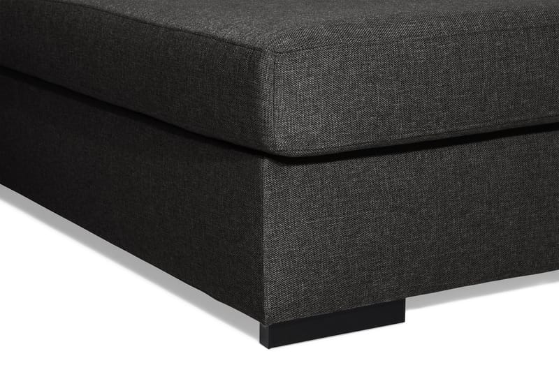 Ocean 4-personers Højrevendt U-formet Sofa med Divan og Chaiselong i Stof - Sort - Møbler - Sofaer - U Sofa