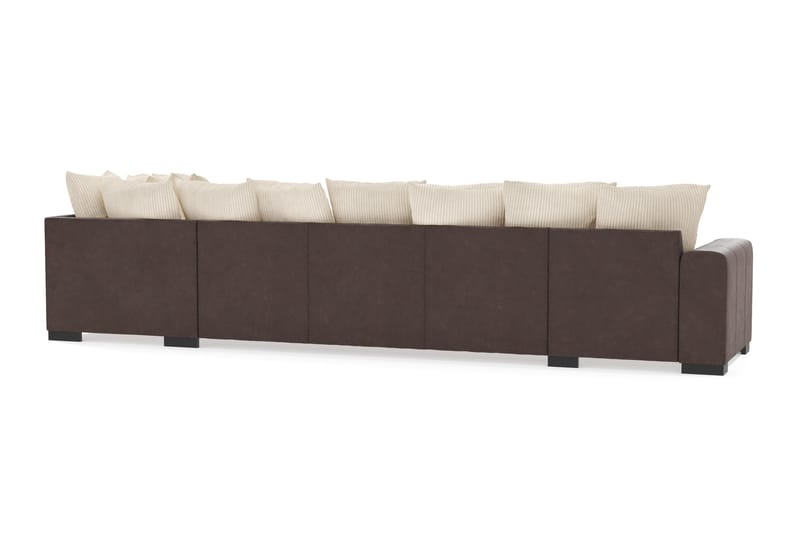 Ocean 5-personers Højrevendt U-formet Large Sofa med Divan og Chaiselong i Manchester - Beige - Møbler - Sofaer - U Sofa