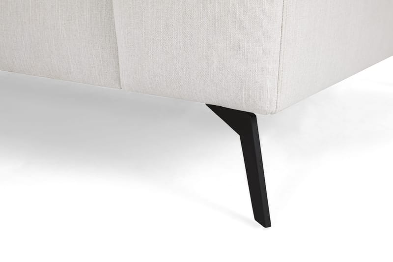 Ocean Lyx 6-personers Venstrevendt U-formet Sofa med Divan og Chaiselong + Fodskammel i Stof - Lysegrå - Møbler - Sofaer - U Sofa