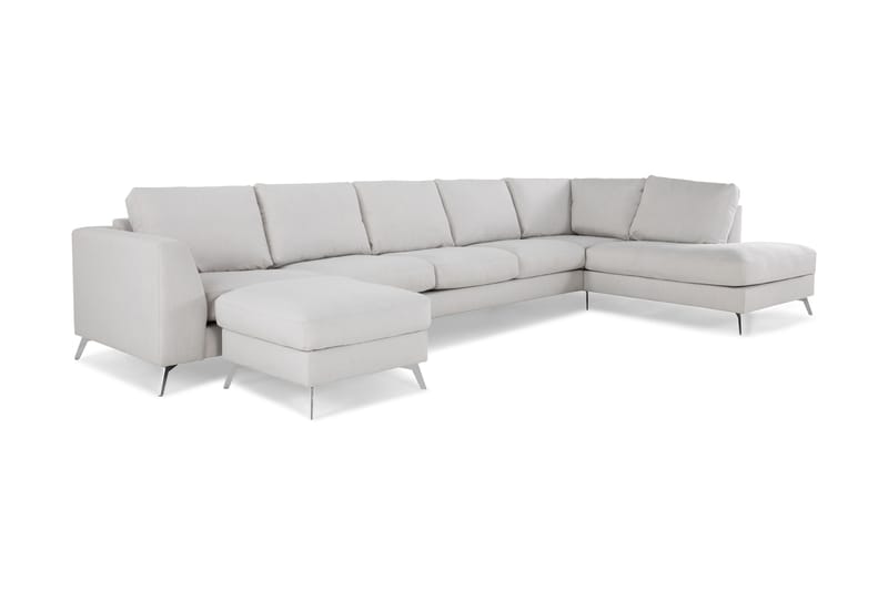 Ocean Lyx U-sofa med Chaiselong Højre - Hørbeige - U Sofa