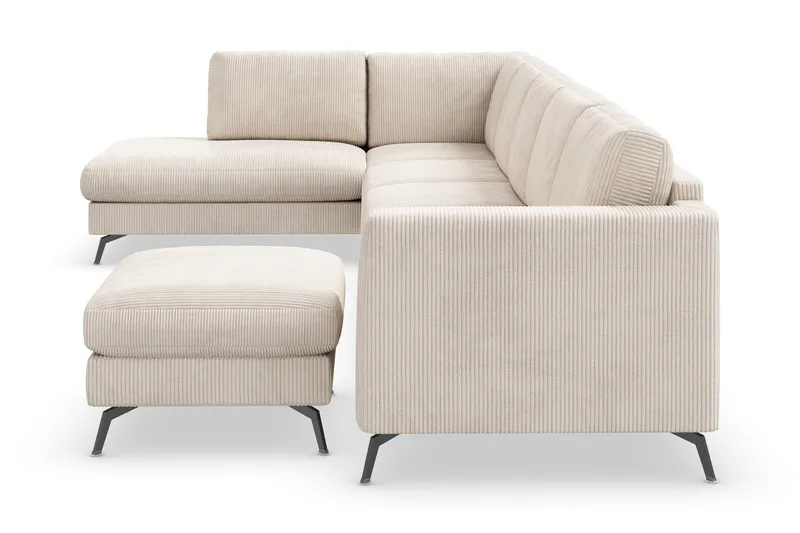 Ocean Lyx U-sofa med Chaiselong Venstre - Beige - Møbler - Sofaer - U Sofa