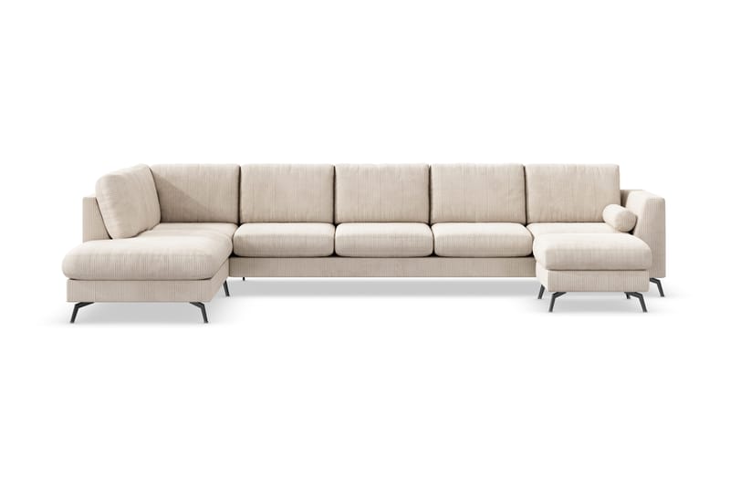 Ocean Lyx U-sofa med Chaiselong Venstre - Beige - Møbler - Sofaer - U Sofa