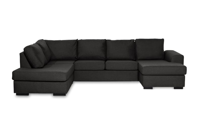 Ocean U-sofa med Chaiselong Højre - Sort - U Sofa