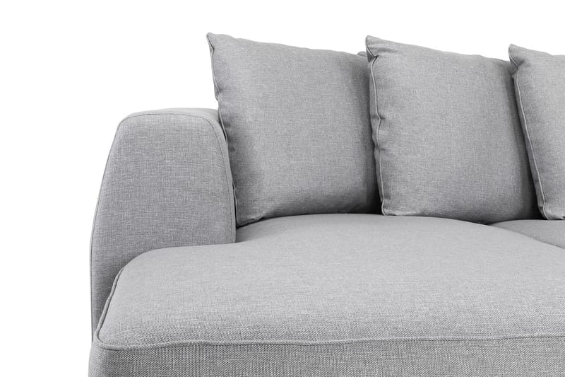 Optus 4-personers Højrevendt U-formet Sofa med Divan og Chaiselong i Stof inkl. Kuvertpuder - Lysegrå - Møbler - Sofaer - U Sofa