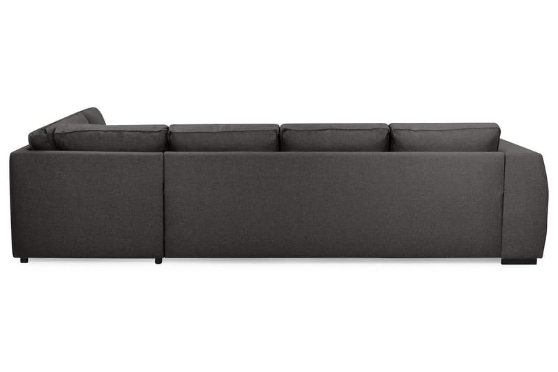 Optus 4-personers Højrevendt U-formet Sofa med Divan og Chaiselong i Stof - Mørkegrå - Møbler - Sofaer - U Sofa
