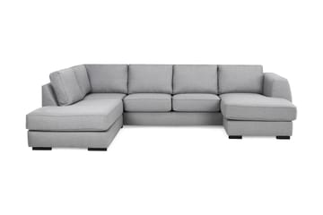 Optus 4-personers Venstrevendt U-formet Sofa med Divan og Chaiselong i Stof
