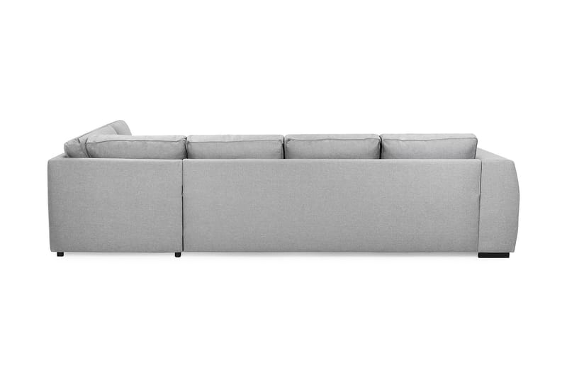 Optus 4-personers Højrevendt U-formet Sofa med Divan og Chaiselong i Stof - Lysegrå - Møbler - Sofaer - U Sofa