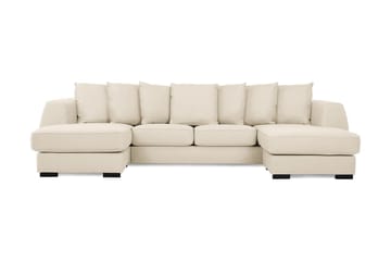 Optus 4-personers U-formet Sofa med Dobbeltdivan i Stof inkl. Kuvertpuder