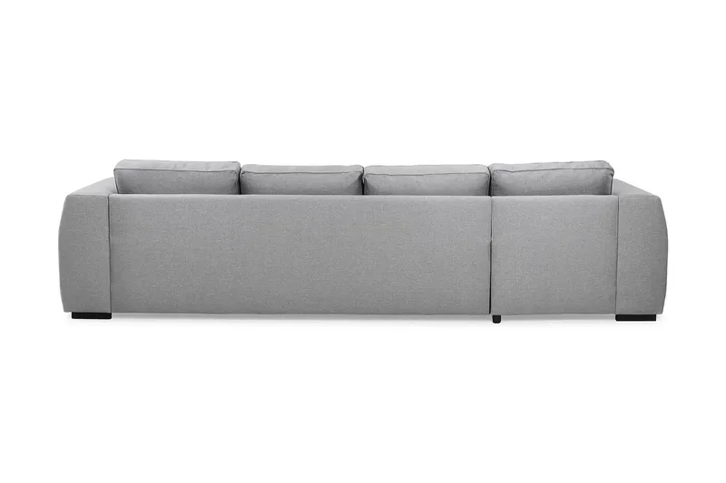 Optus 4-personers U-formet Sofa med Dobbeltdivan i Stof - Lysegrå - Møbler - Sofaer - U Sofa