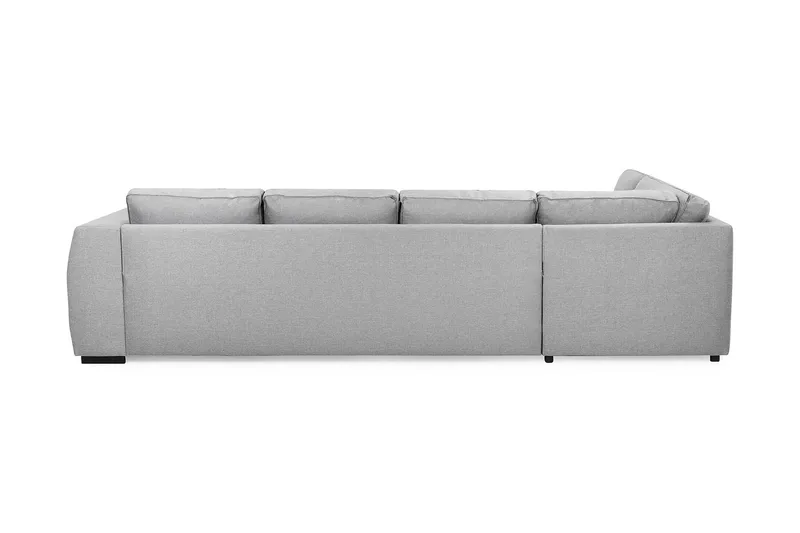Optus 4-personers Venstrevendt U-formet Sofa med Divan og Chaiselong i Stof - Lysegrå - Møbler - Sofaer - U Sofa