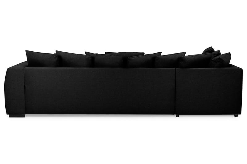 Optus 4-personers Venstrevendt U-formet Sofa med Divan og Chaiselong i Stof inkl. Kuvertpuder - Sort - Møbler - Sofaer - U Sofa