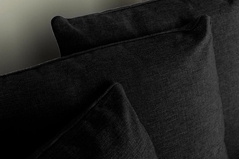 Optus 4-personers Højrevendt U-formet Sofa med Divan og Chaiselong i Stof inkl. Kuvertpuder - Sort - Møbler - Sofaer - U Sofa