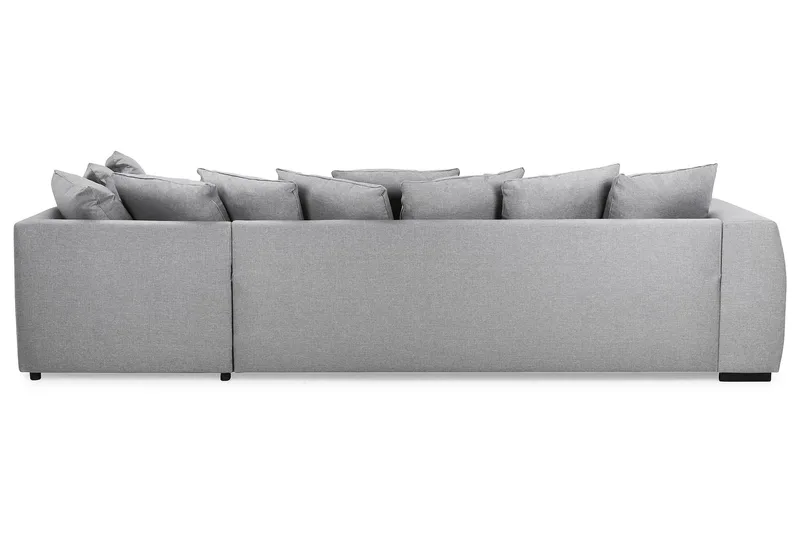 Optus 4-personers Højrevendt U-formet Sofa med Divan og Chaiselong i Stof inkl. Kuvertpuder - Lysegrå - Møbler - Sofaer - U Sofa