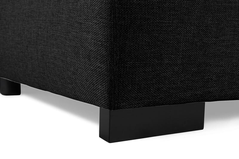 Optus 6-personers Højrevendt U-formet Large Sofa med Divan og Chaiselong i Stof - Sort - Møbler - Sofaer - U Sofa