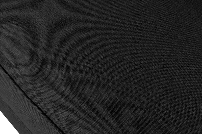 Optus 6-personers Venstrevendt U-formet Large Sofa med Divan og Chaiselong i Stof - Sort - Møbler - Sofaer - U Sofa