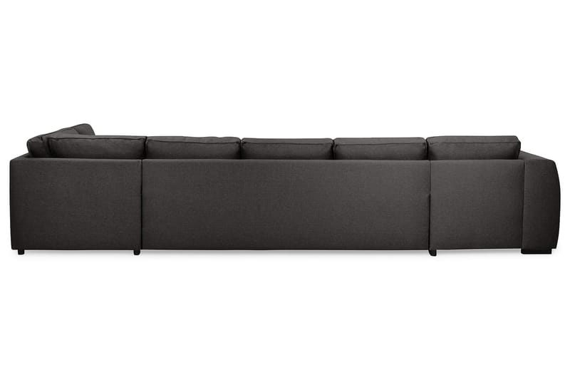 Optus 6-personers Højrevendt U-formet Large Sofa med Divan og Chaiselong i Stof - Mørkegrå - Møbler - Sofaer - U Sofa