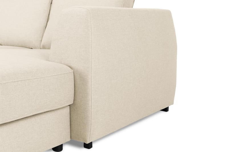 Optus 6-personers Venstrevendt U-formet Large Sofa med Divan og Chaiselong i Stof - Beige - Møbler - Sofaer - U Sofa