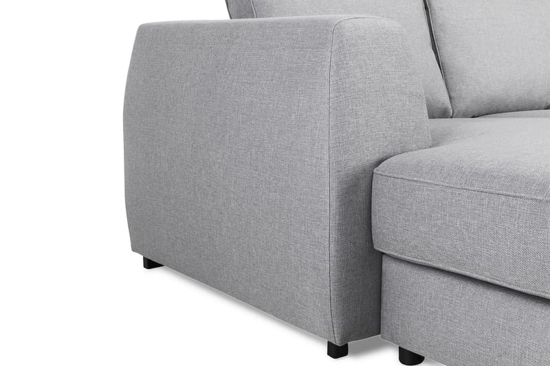 Optus 6-personers Højrevendt U-formet Large Sofa med Divan og Chaiselong i Stof - Lysegrå - Møbler - Sofaer - U Sofa