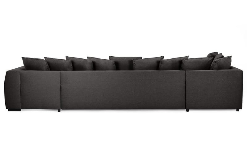 Optus 6-personers Venstrevendt U-formet Large Sofa med Divan og Chaiselong i Stof inkl. Kuvertpuder - Mørkegrå - Møbler - Sofaer - U Sofa