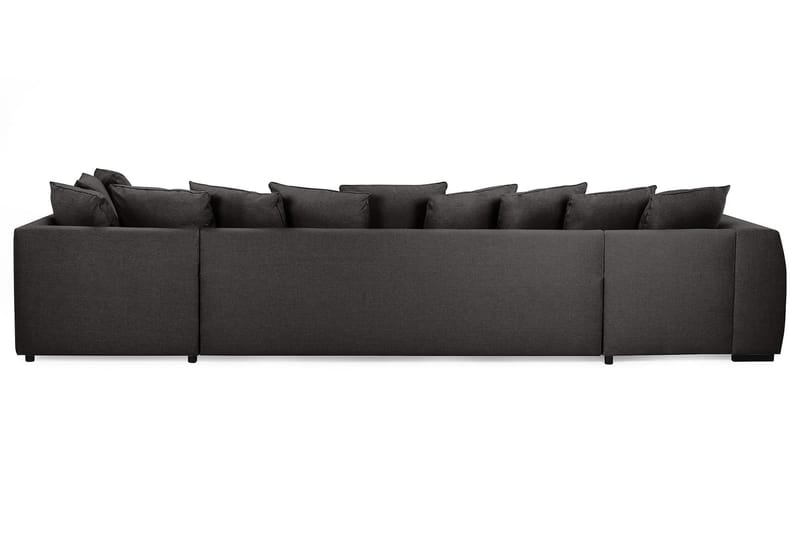 Optus 6-personers Højrevendt U-formet Large Sofa med Divan og Chaiselong i Stof inkl. Kuvertpuder - Mørkegrå - Møbler - Sofaer - U Sofa