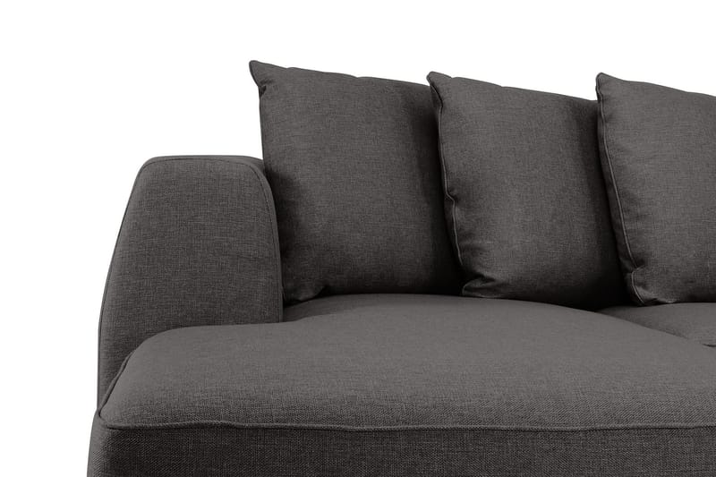 Optus 6-personers Højrevendt U-formet Large Sofa med Divan og Chaiselong i Stof inkl. Kuvertpuder - Mørkegrå - Møbler - Sofaer - U Sofa