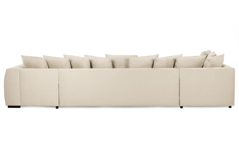 Optus 6-personers Venstrevendt U-formet Large Sofa med Divan og Chaiselong i Stof inkl. Kuvertpuder - Beige - Møbler - Sofaer - U Sofa