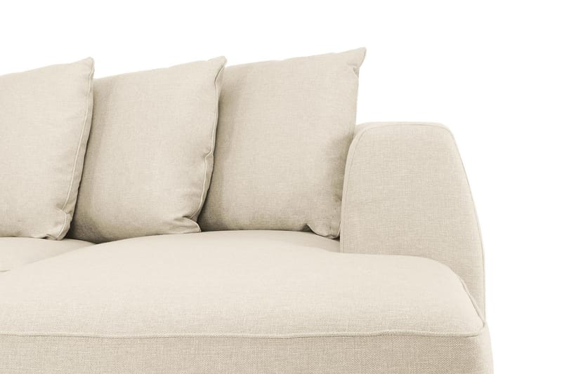 Optus 6-personers Venstrevendt U-formet Large Sofa med Divan og Chaiselong i Stof inkl. Kuvertpuder - Beige - Møbler - Sofaer - U Sofa