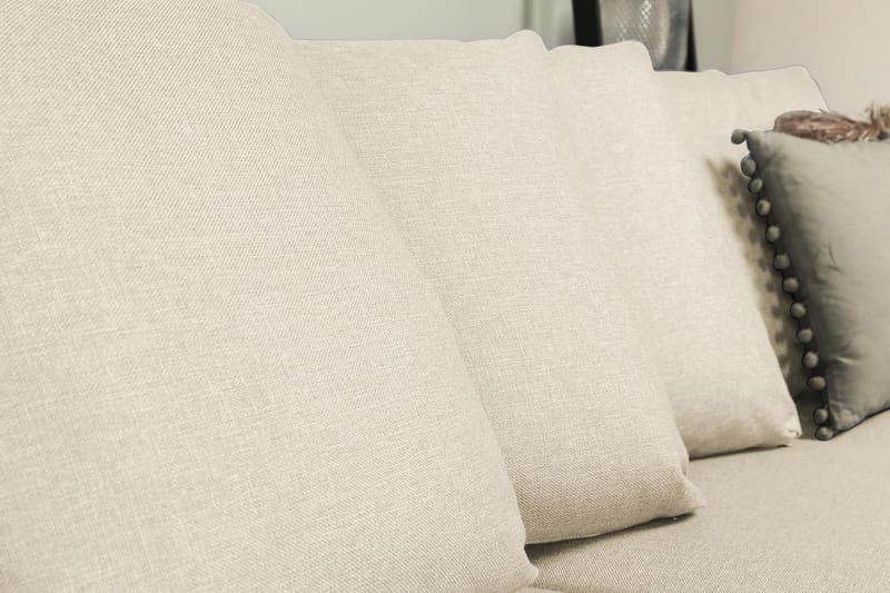 Optus 6-personers Venstrevendt U-formet Large Sofa med Divan og Chaiselong i Stof inkl. Kuvertpuder - Beige - Møbler - Sofaer - U Sofa