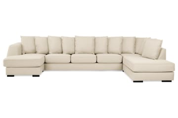 Optus 6-personers Højrevendt U-formet Large Sofa med Divan og Chaiselong i Stof inkl. Kuvertpuder
