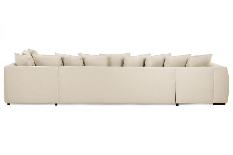 Optus 6-personers Højrevendt U-formet Large Sofa med Divan og Chaiselong i Stof inkl. Kuvertpuder - Beige - Møbler - Sofaer - U Sofa
