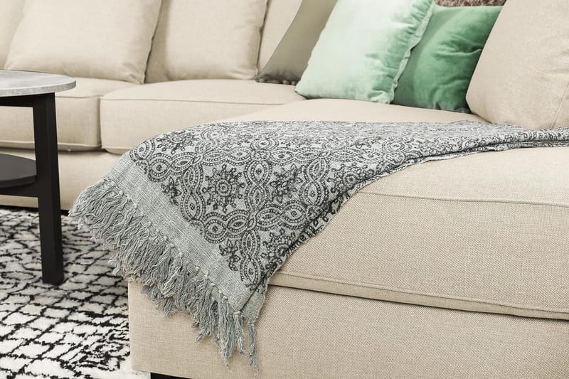 Optus 6-personers Højrevendt U-formet Large Sofa med Divan og Chaiselong i Stof inkl. Kuvertpuder - Beige - Møbler - Sofaer - U Sofa